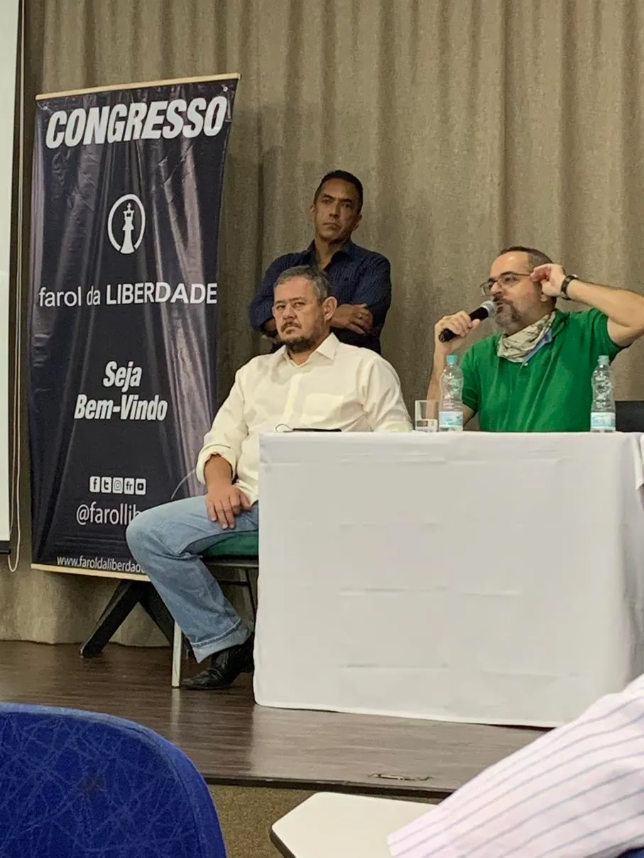 Abraham Weintraub, Osmar Della Paschoa e César Cremonesi em Congresso na cidade de Campinas