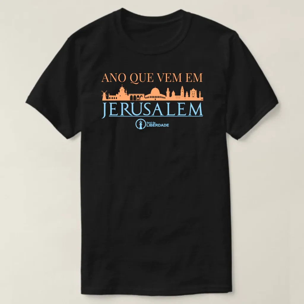 Camiseta Farol da Liberdade - Um Símbolo de Esperança! ref. 109-1, cor Preto