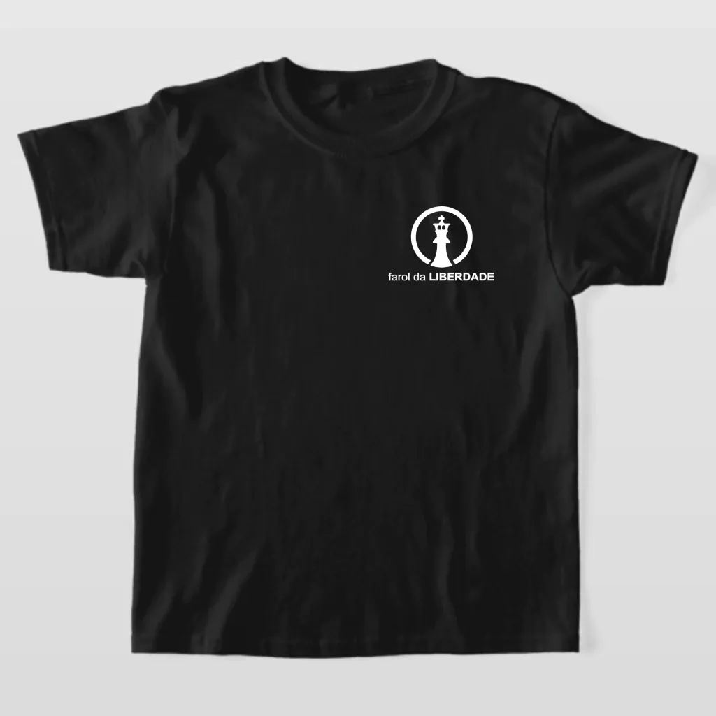 Camiseta Infantil farol da LIBERDADE Ref.102, cor Preto