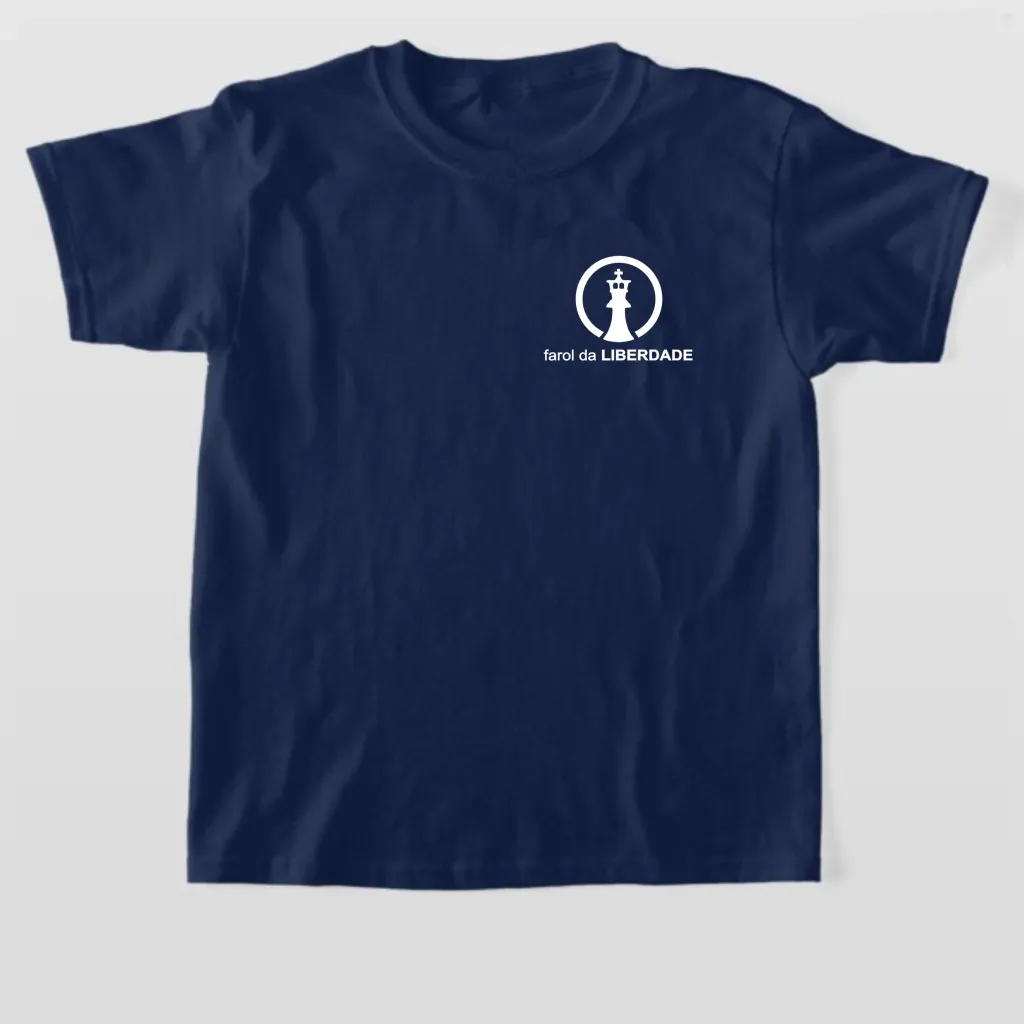 Camiseta Infantil farol da LIBERDADE Ref.102, cor Azul