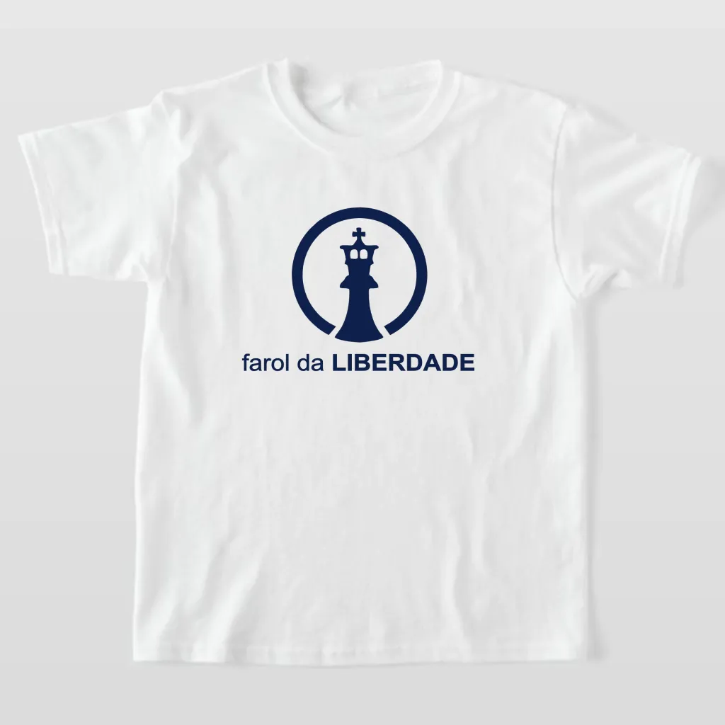 Camiseta Infantil farol da LIBERDADE ref. 202, cor Branco