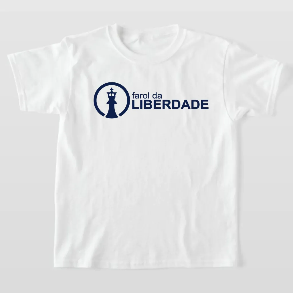 Camiseta Infantil farol da LIBERDADE ref. 302, cor Branco