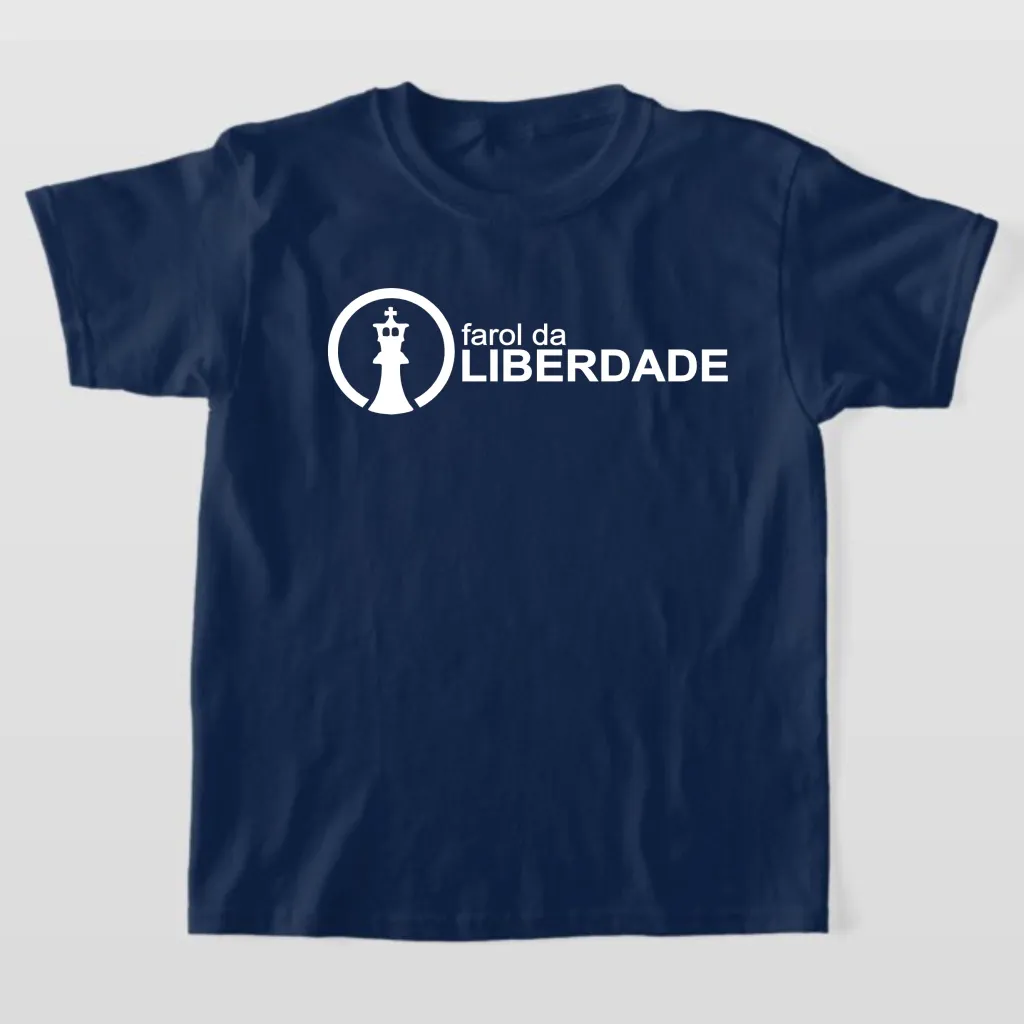 Camiseta Infantil farol da LIBERDADE ref. 302, cor Azul