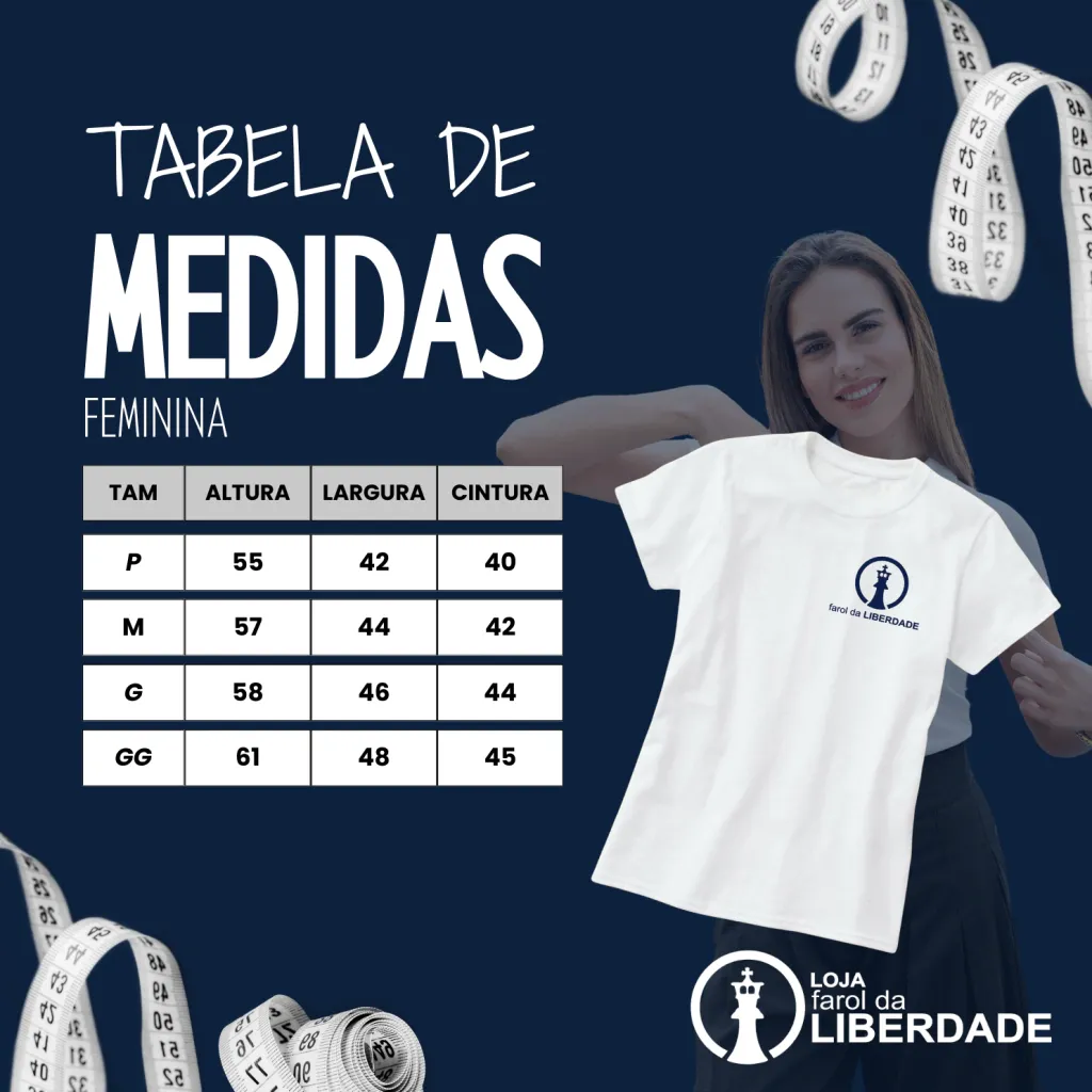 Baby Look Farol da Liberdade - Logo Oficial ref.301, foto 6 de 6