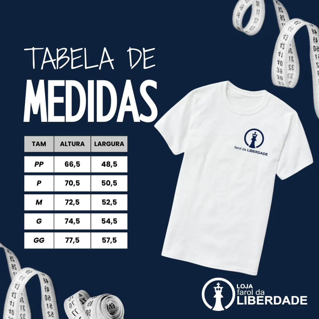 Pólo farol da LIBERDADE - Masculina, foto 6 de 6